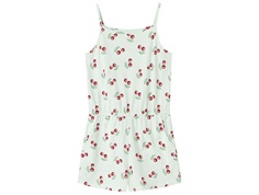 Name It jumpsuit aqua glass with cherry print